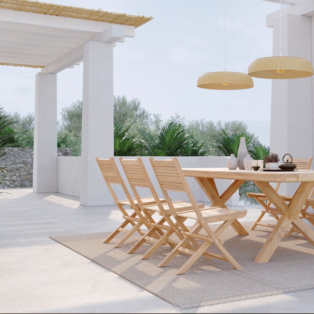 achat chaise de jardin pliante teck