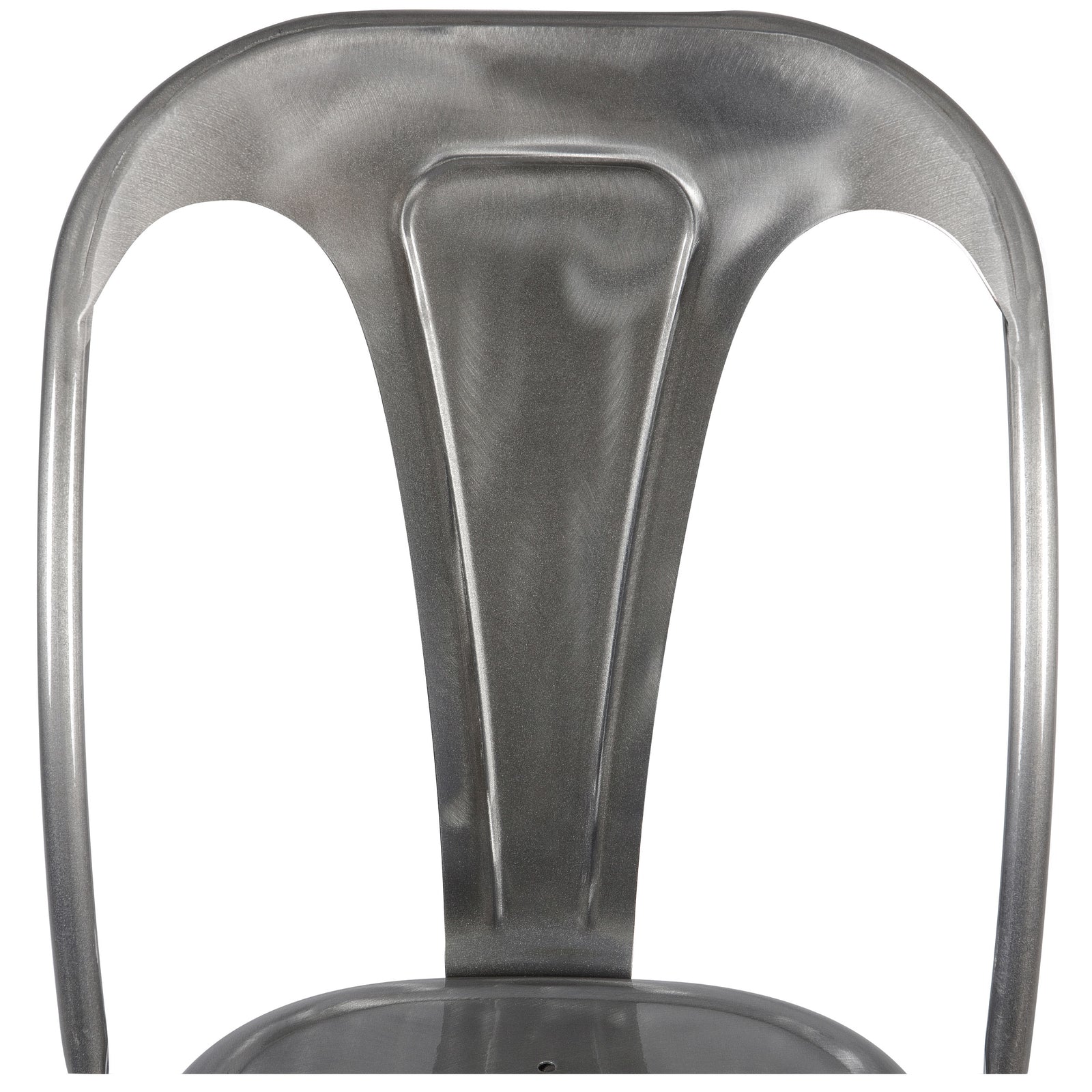 achat chaise design gris chrome