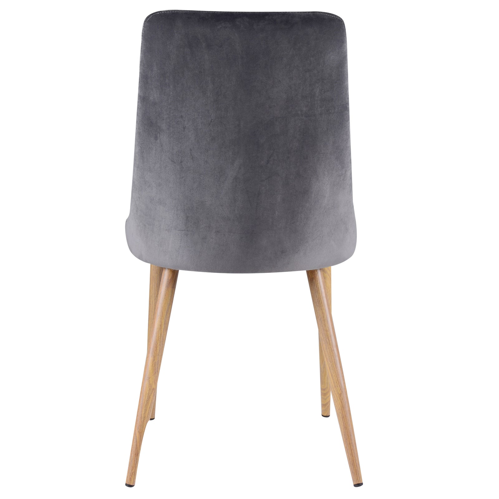 achat chaise design lot de 2 gris foncé