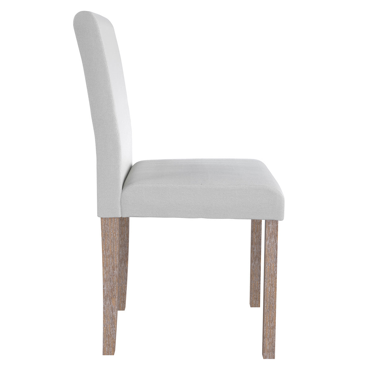 achat chaise en tissu blanc et pieds en bois d hevea lot de 2 havane