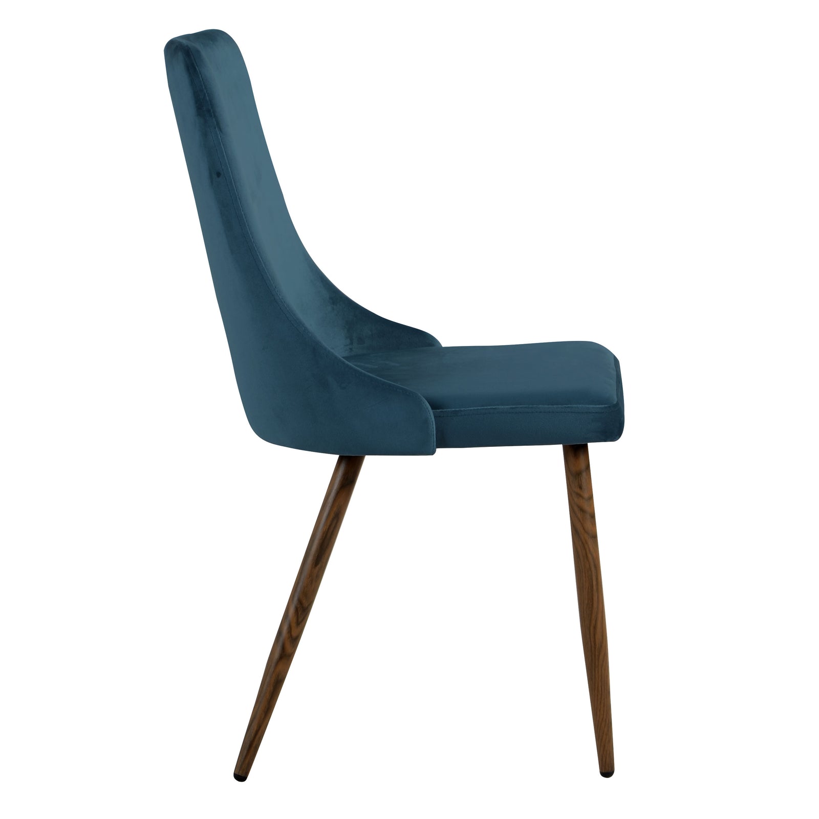 achat chaise en velours bleu lot de 2