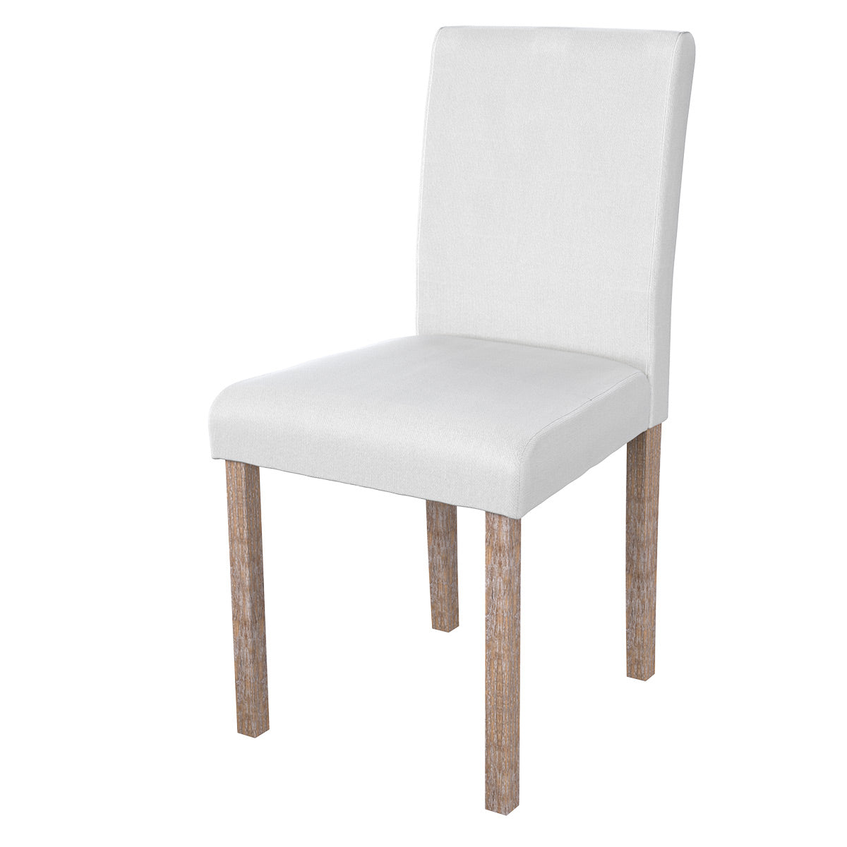 achat chaise havane en tissu blanc et pieds en bois d hevea lot de 2
