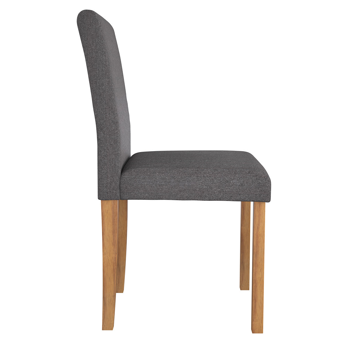 achat chaise havane en tissu gris fonce et pieds en bois d hevea lot de 2