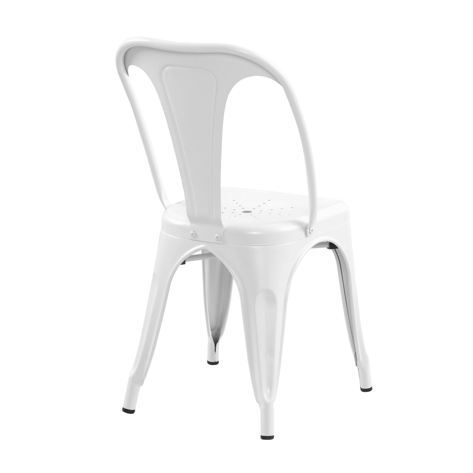 achat chaise industrielle de bistrot blanche