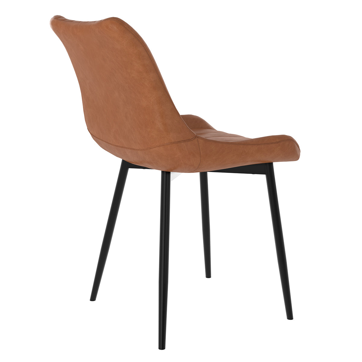 achat chaise kili camel synthetique et metal lot de deux