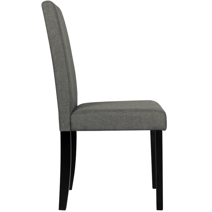 achat chaise lot de 2 design gris