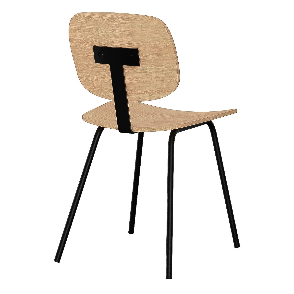 achat chaise lot de 2 en bois pieds metal