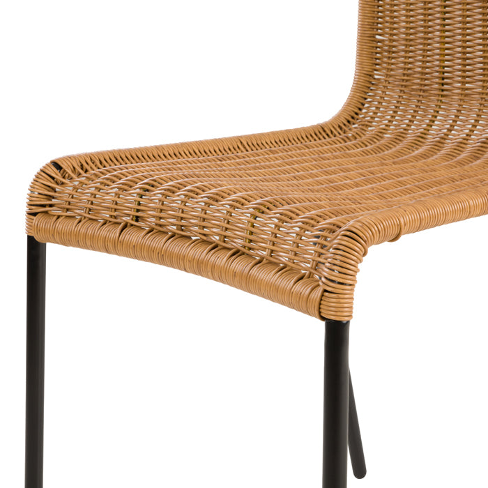 achat chaise lot de 2 en resine naturelle