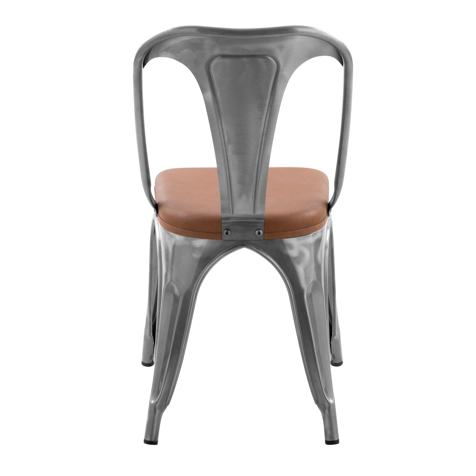 achat chaise lot de 2 grise et marron