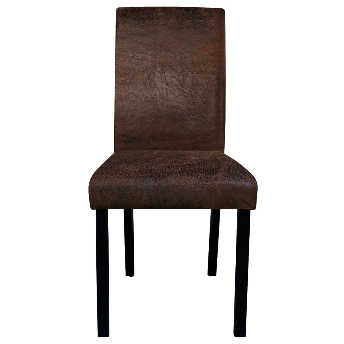 achat chaise lot de deux marron