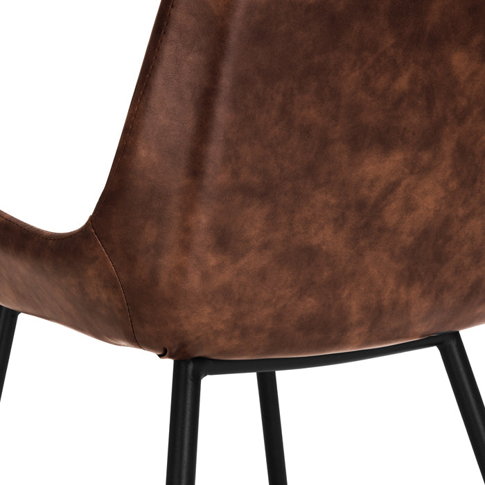 achat chaise marron lot de 2