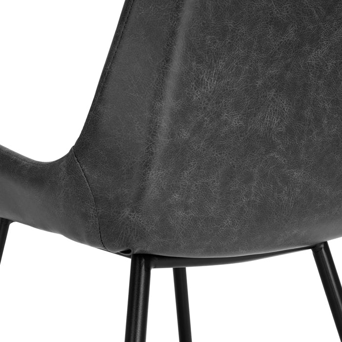 achat chaise gris foncé delavee