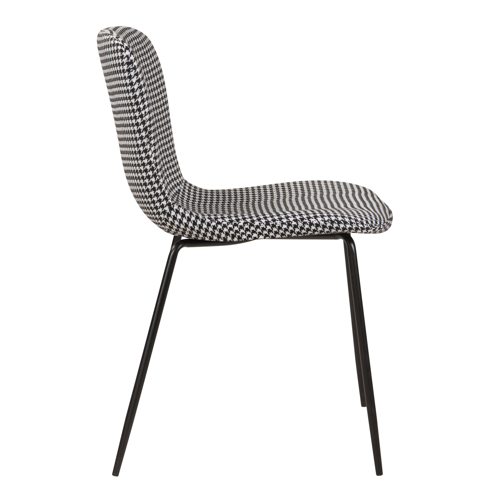 achat chaise noire et blanche tissu