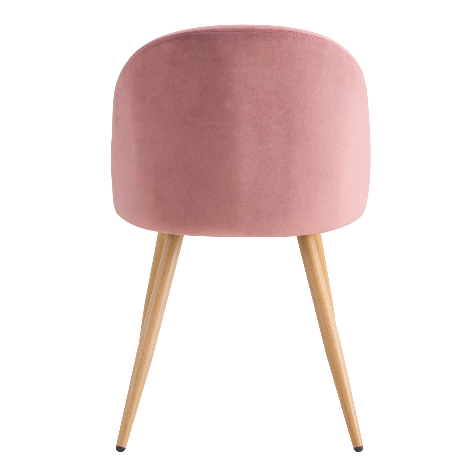 achat chaise scandinave rose en velours