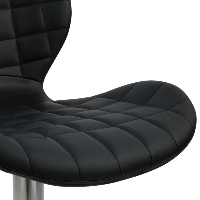 achat chaises de bar lot de 2 noires