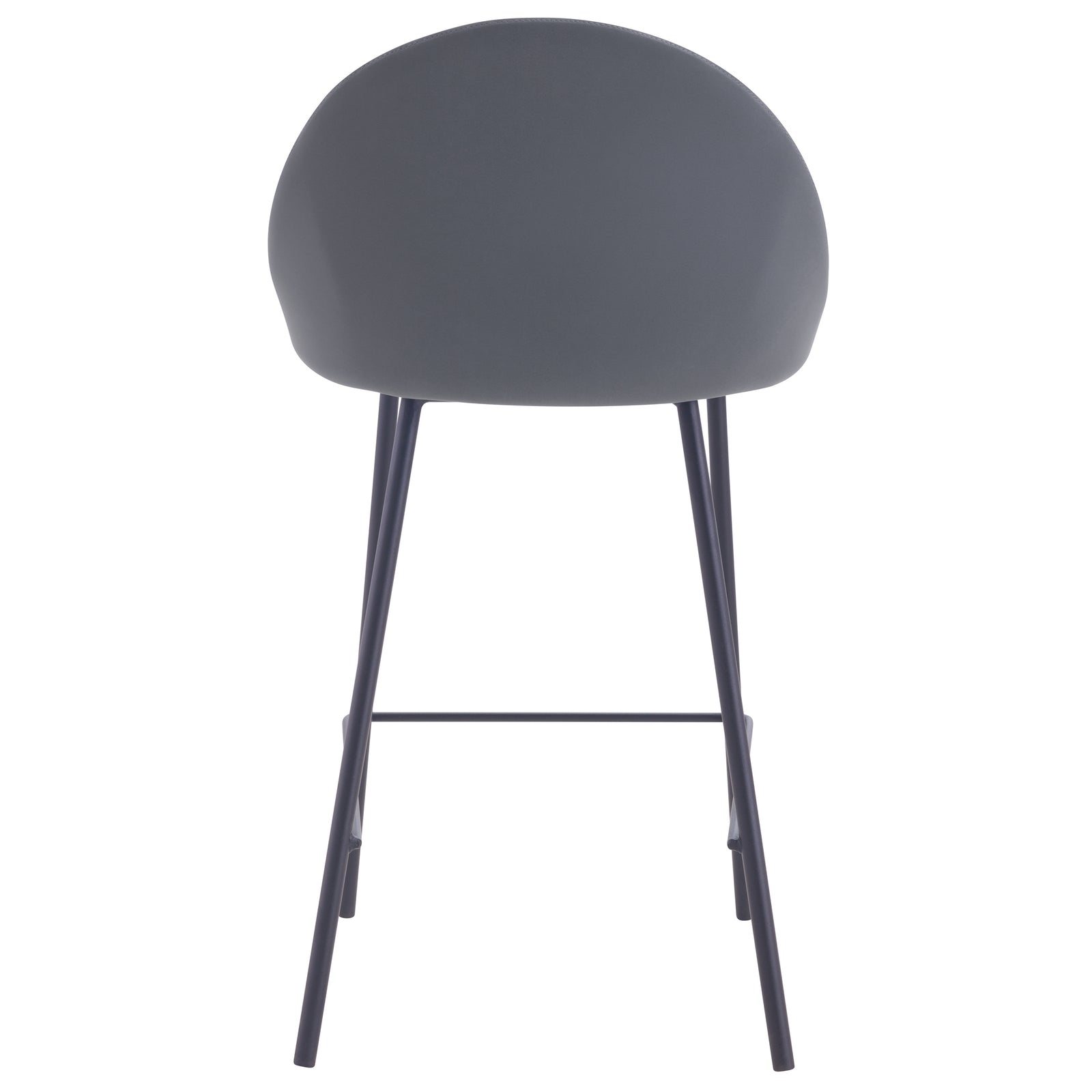 achat chaises en cuir synthetique gris pieds metal