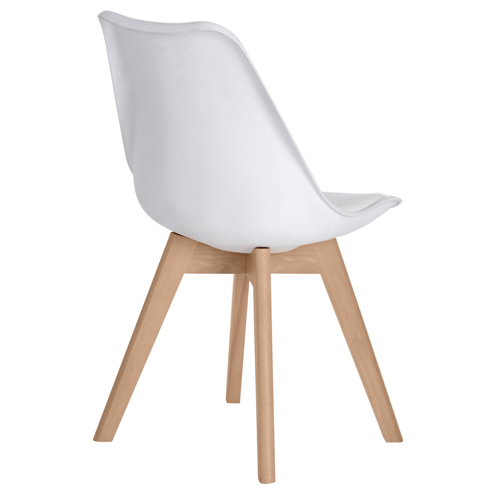achat chaises lot de 2 blanches
