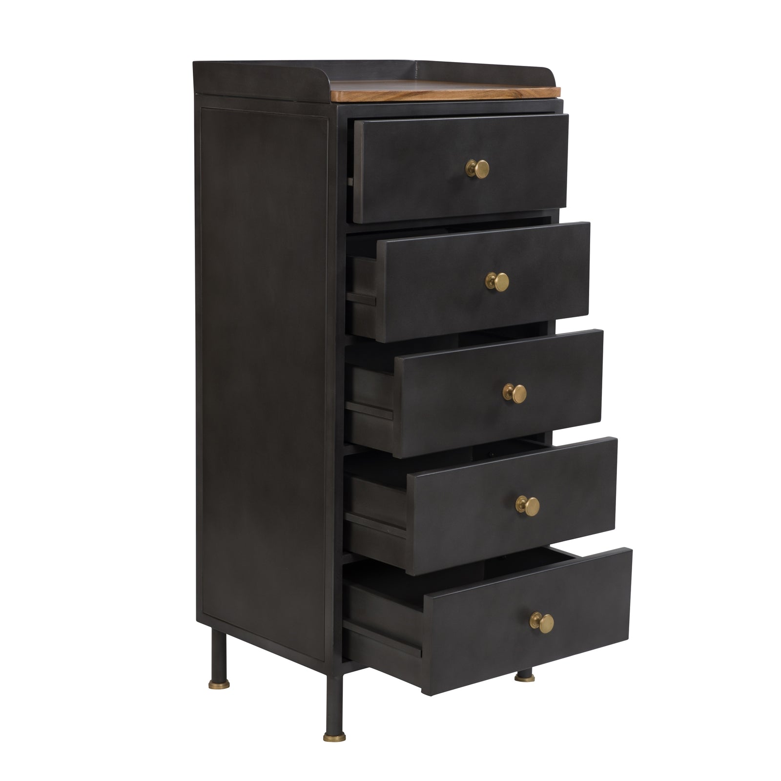 achat chiffonnier en metal et bois