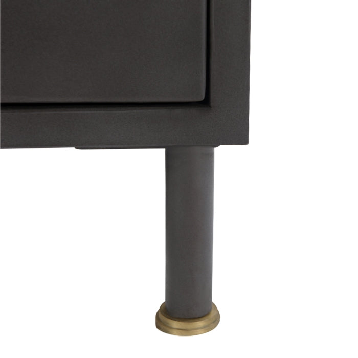 achat chiffonnier noir mal 5 tiroirs