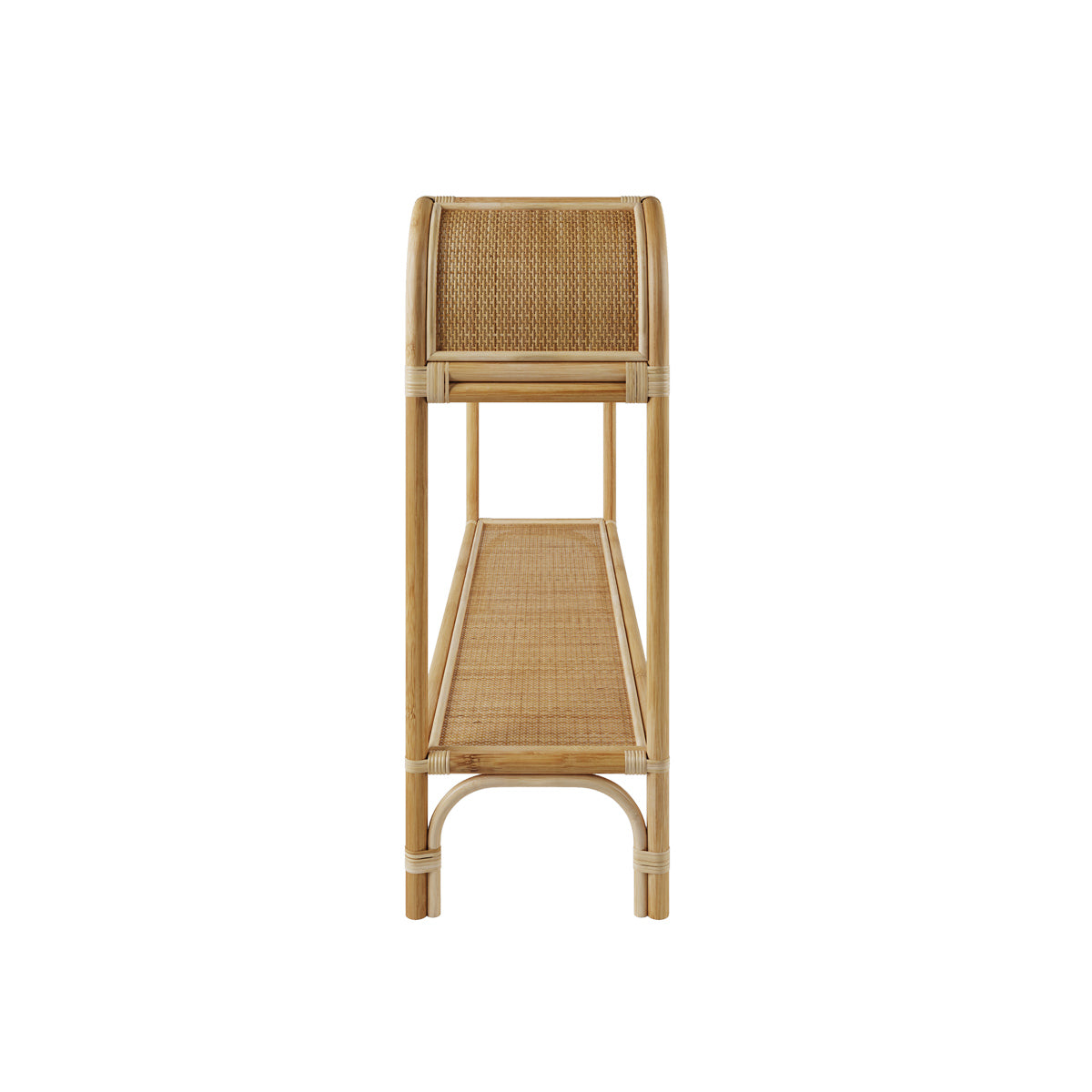 achat console en rotin deux etageres marthe