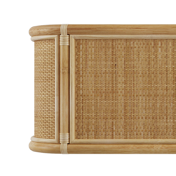 achat console en rotin marthe deux etageres