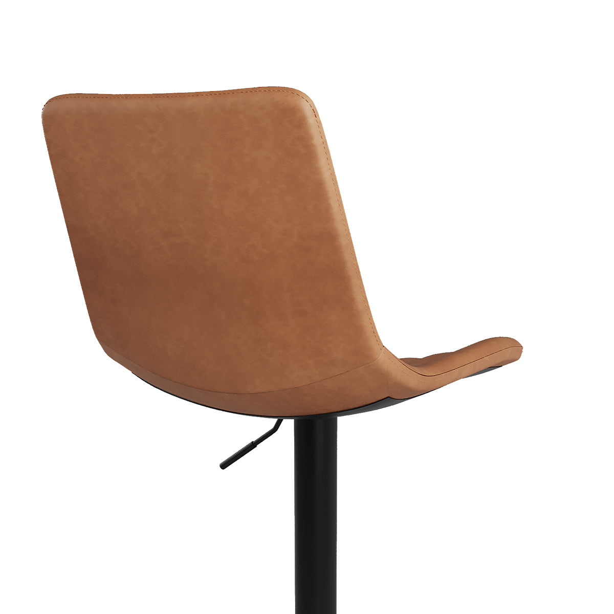 achat de chaise bar camel cuir synthetique et metal noir lot 2 killi