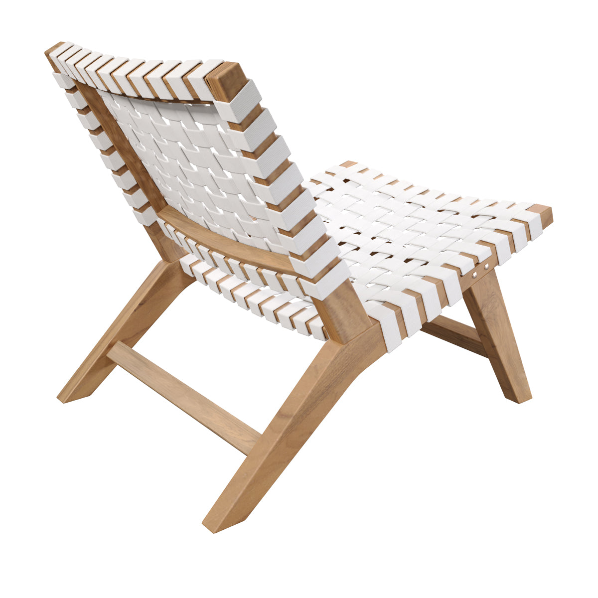 achat de fauteuil de jardin blanc en teck