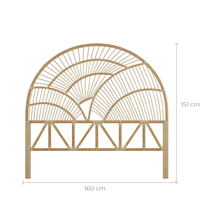 achat de tete de lit selene 160 cm en rotin