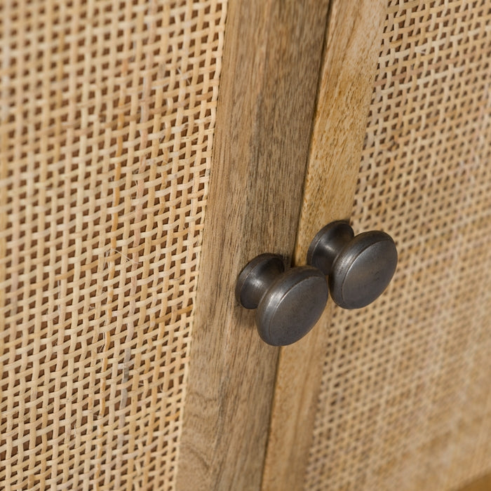 achat etagere en cannage bois de manguier