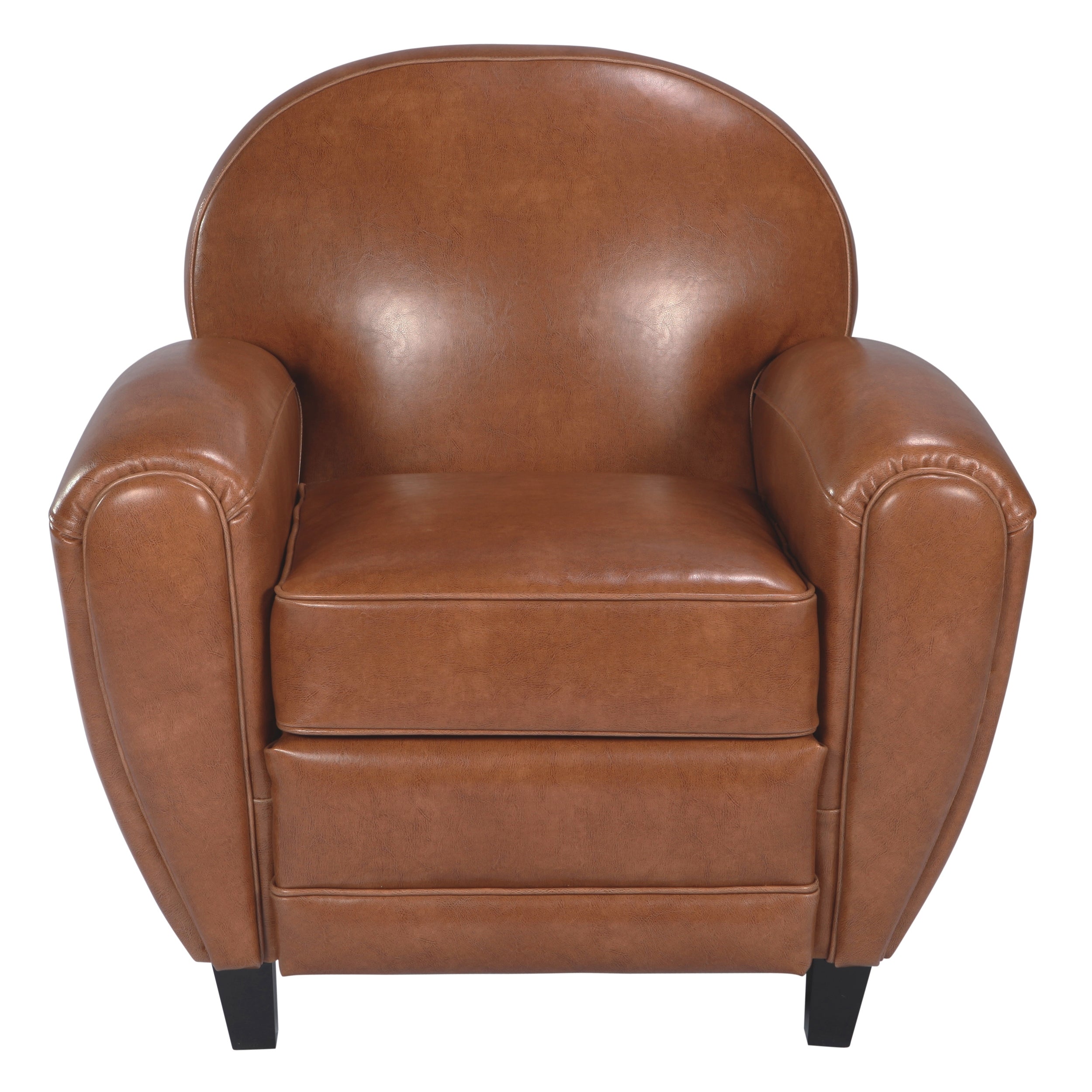 achat fauteuil club camel confortable
