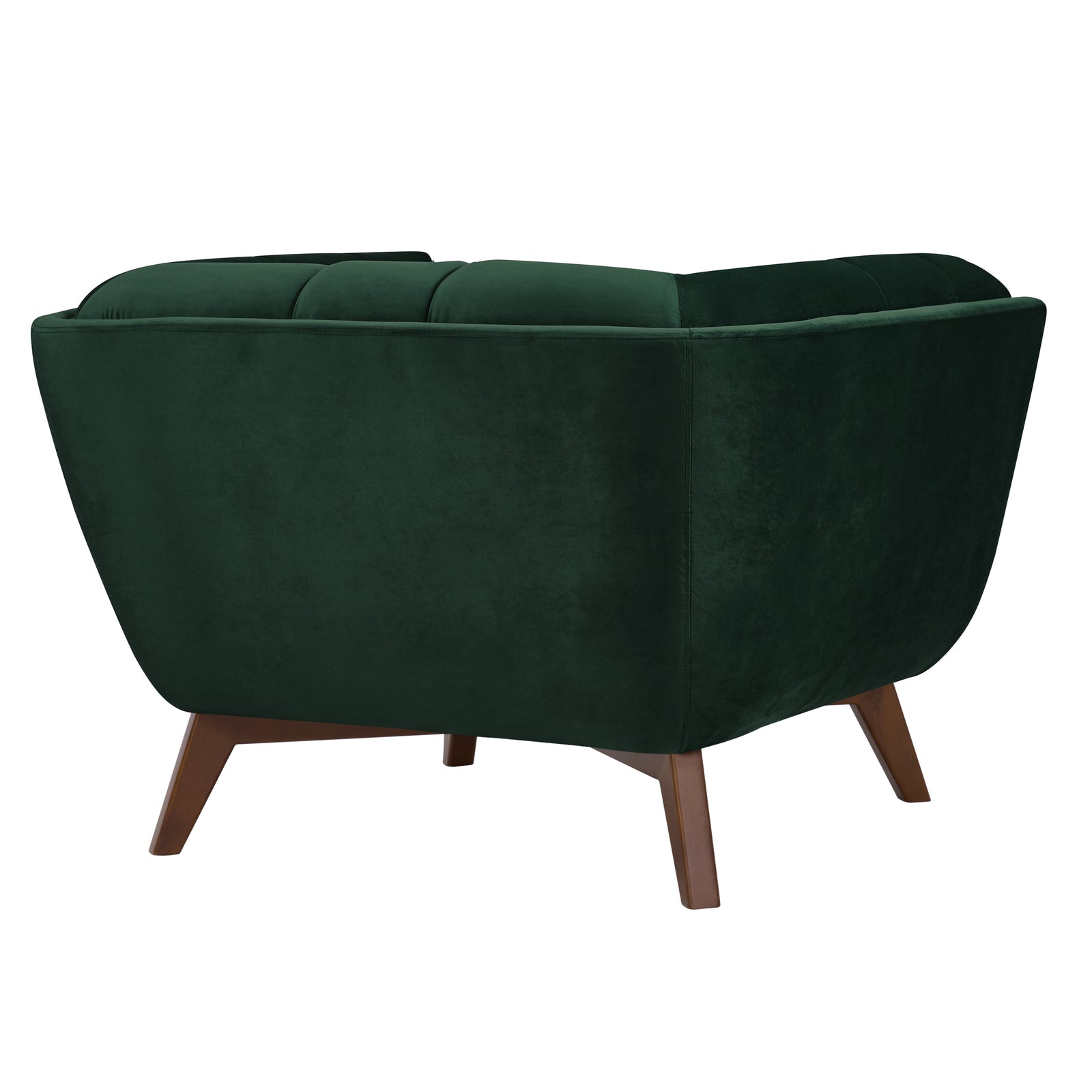 achat fauteuil confortable vert et bois fonce