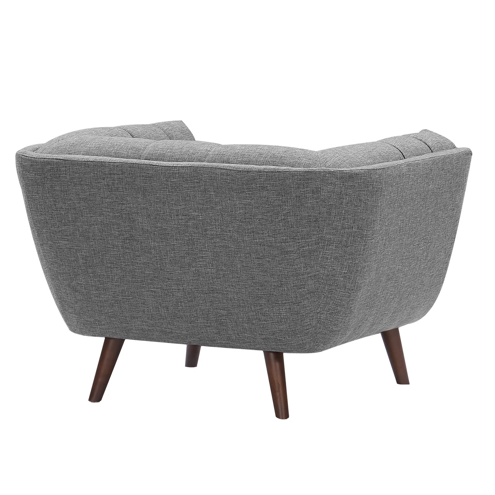 achat fauteuil design gris tissu