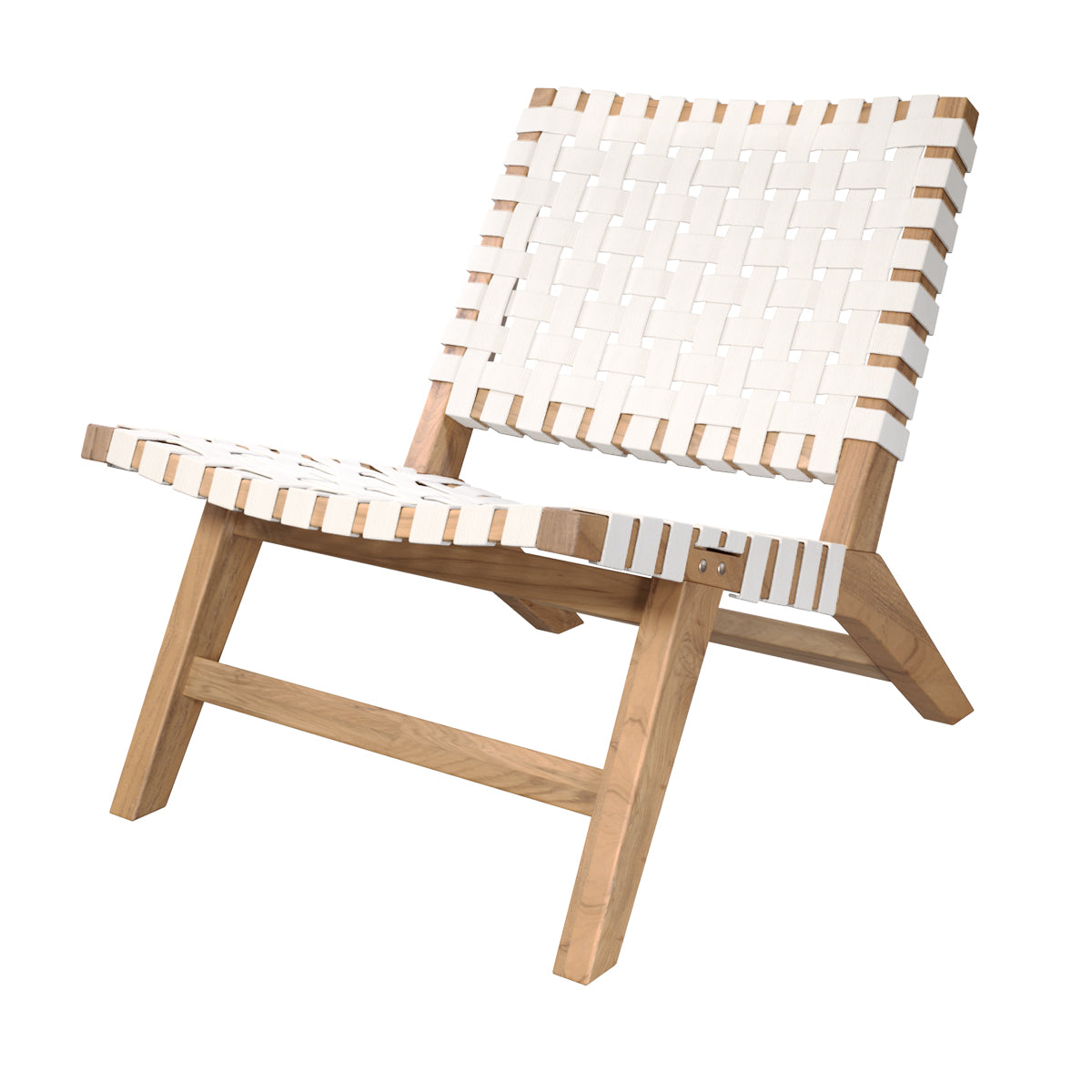 achat fauteuil jardin blanc en teck
