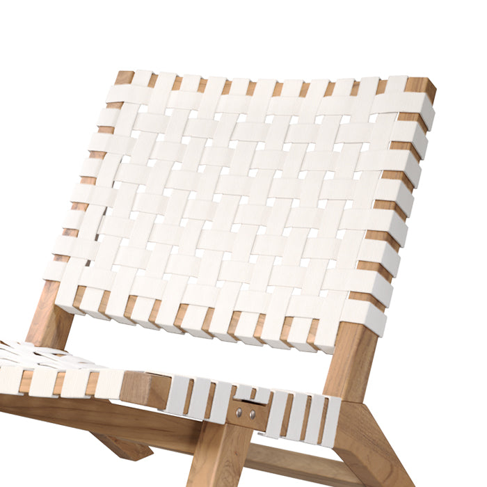 achat fauteuil jardin blanc teck