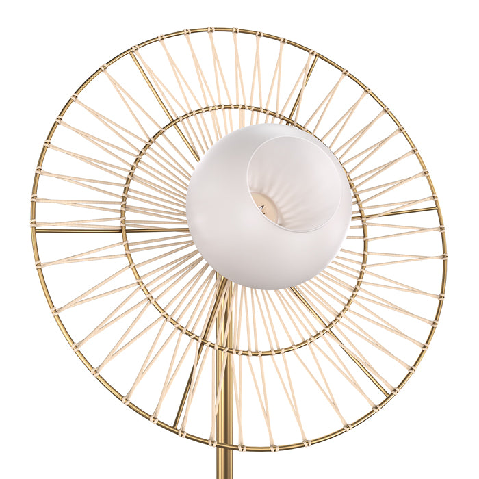 achat lampadaire metal dore bandia