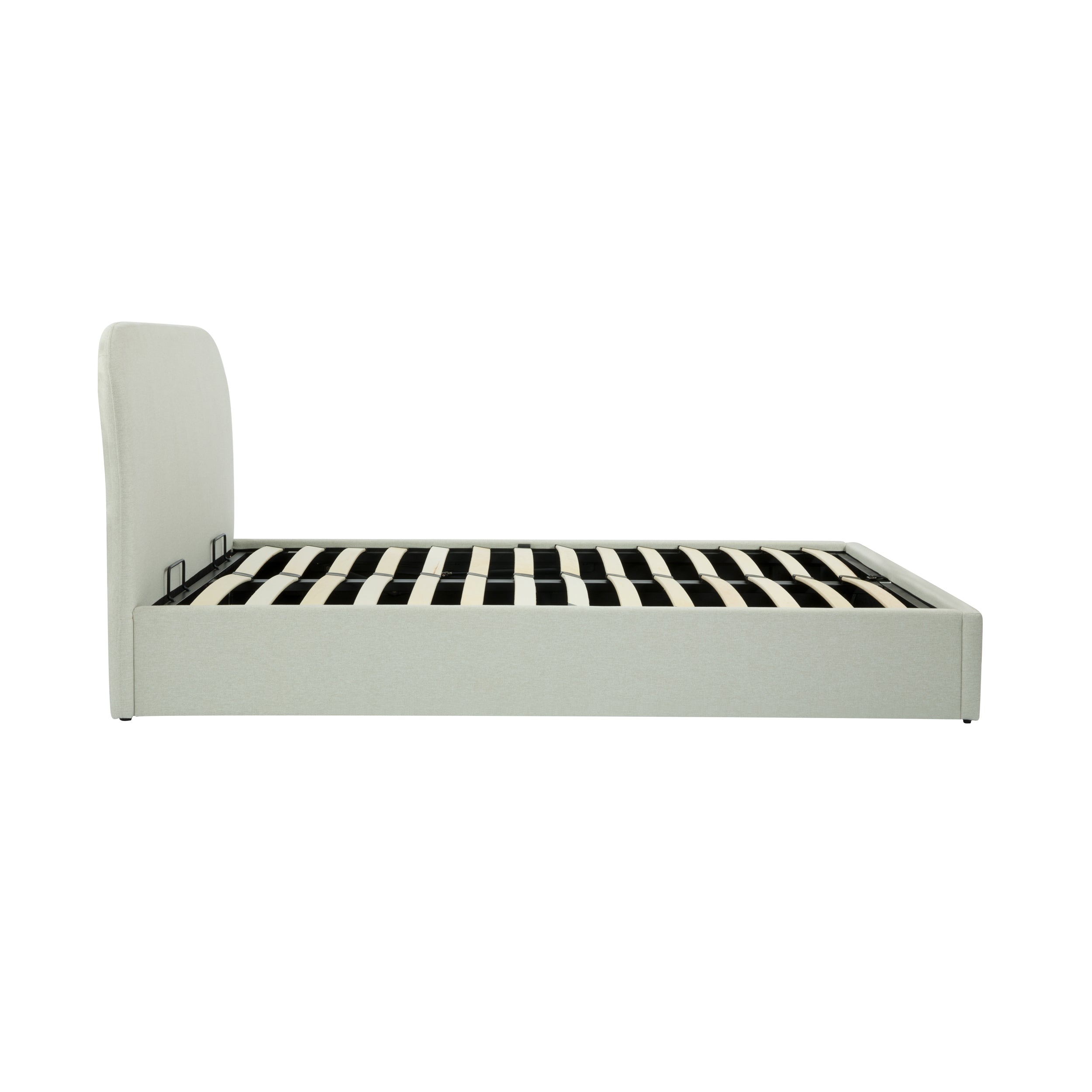 achat lit en tissu beige chine