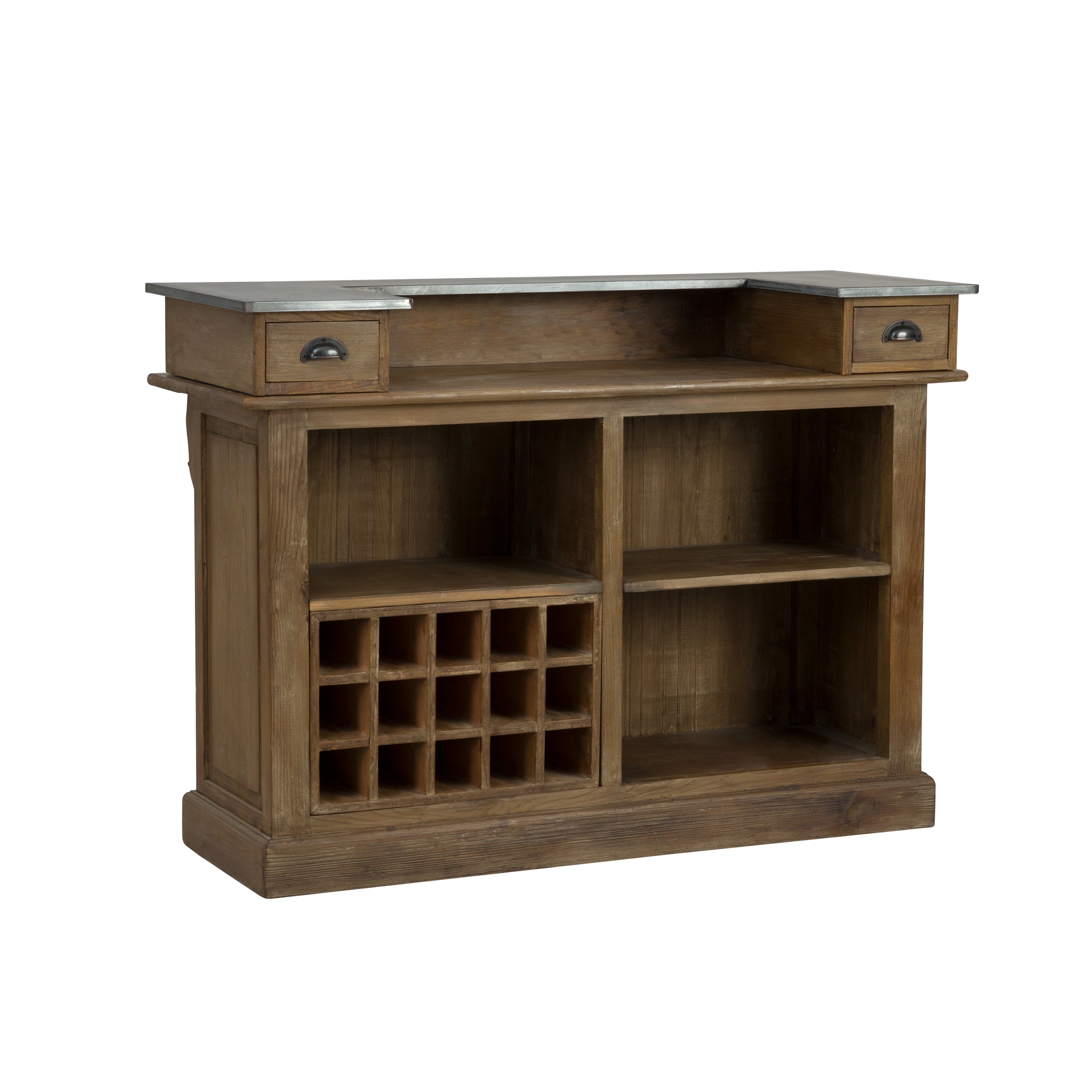 achat meuble de bar plateau en metal