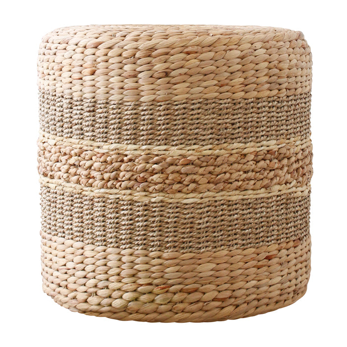 achat pouf en rotin rond