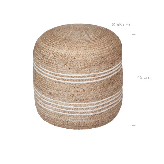 achat pouf ethnique en jute