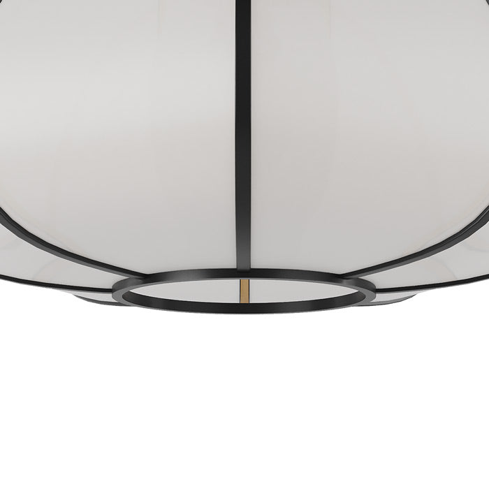 achat suspension papier et bambou noir hana