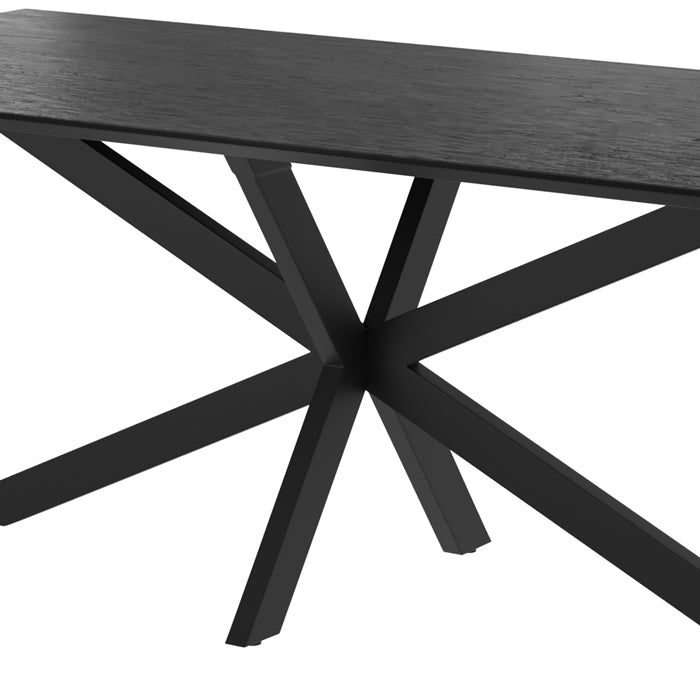 achat table a manger 10 personnes bois noir marvel