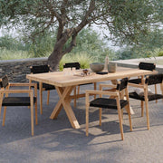 achat table a manger de jardin en bois de teck
