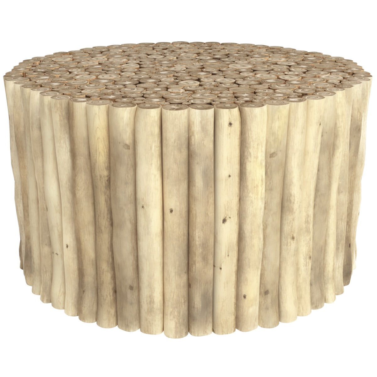 achat table basse branche de teck clair_1