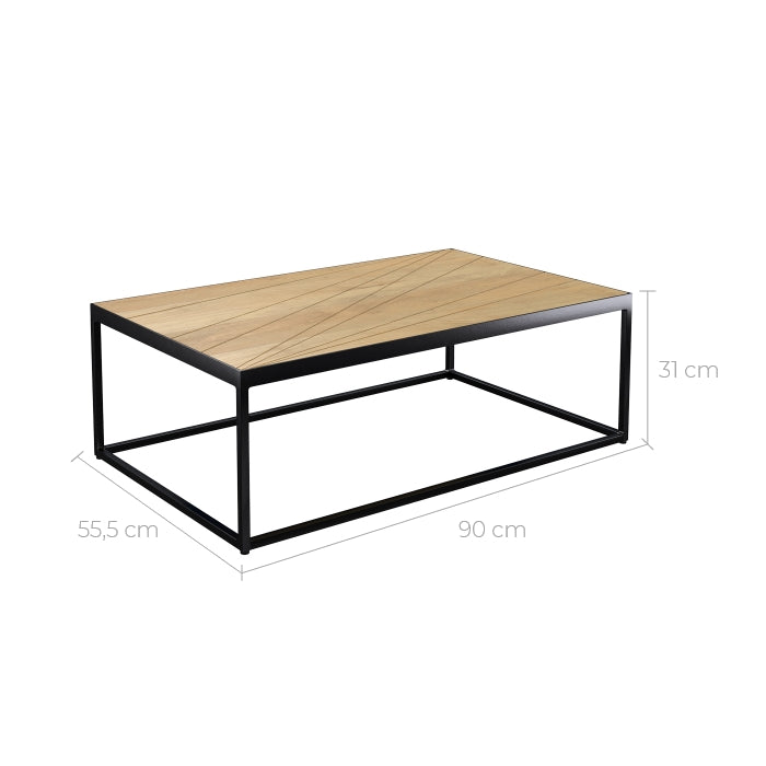 achat table basse en bois de manguier clair