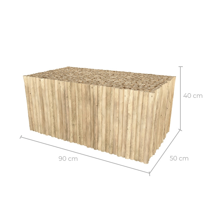 achat table basse rectangulaire de jardin clair