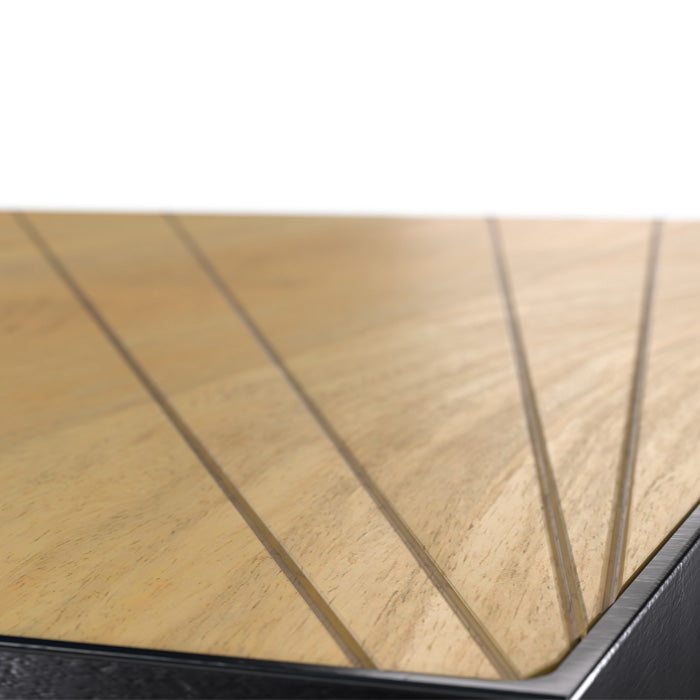 achat table basse rectangulaire en bois et metal