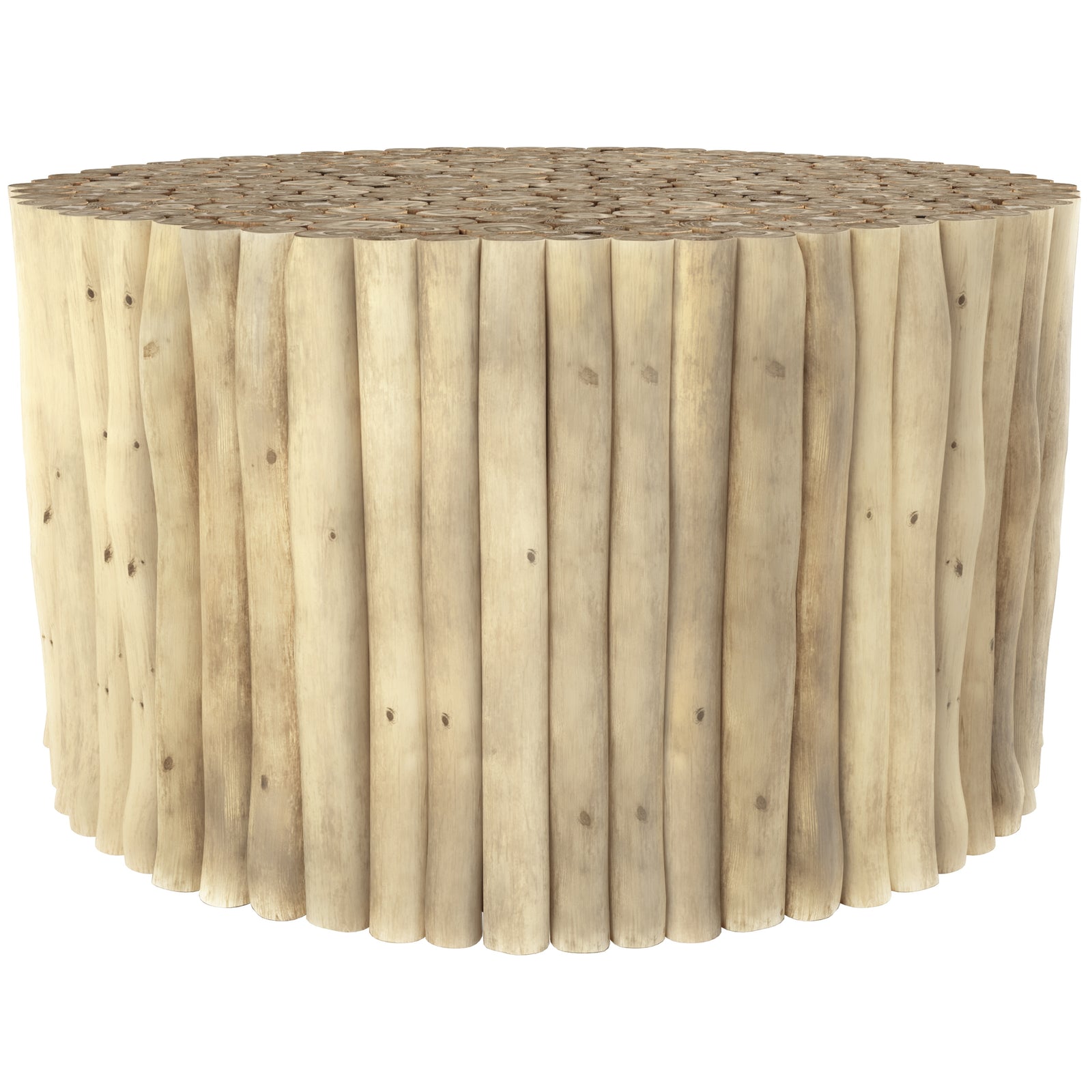 achat table basse ronde ethnique