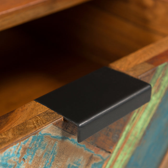 achat table de chevet bois et pieds metal