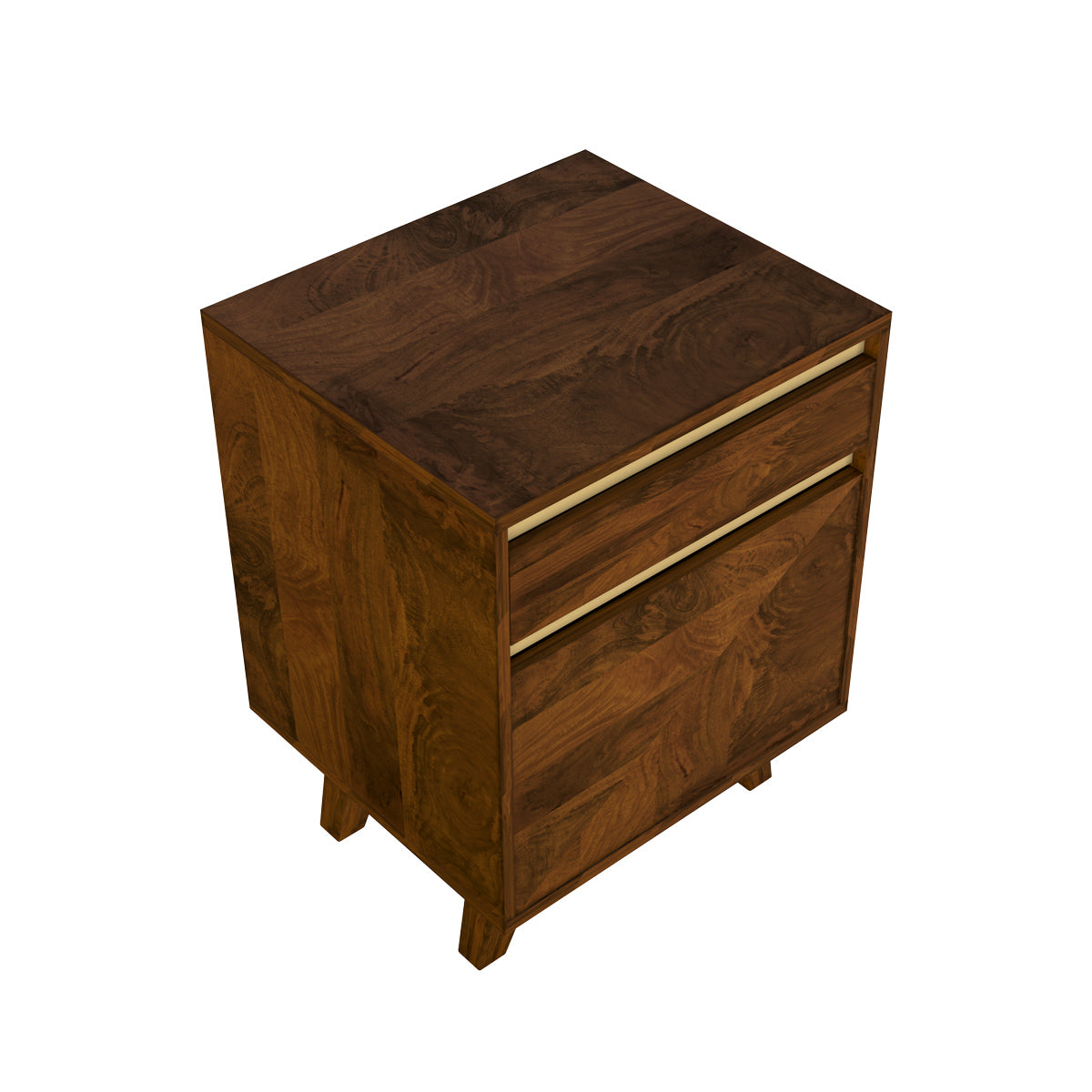 achat table de chevet en bois fonce