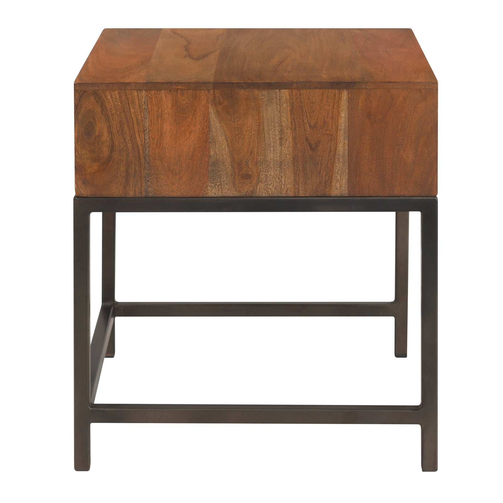 achat table de chevet industrielle-bois
